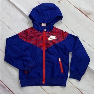 NIKE Blue/Red Light Boys Jacket Sz M 5-6